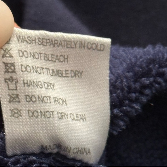 Kids Navy Blue Lightning Bolt Sweatshirt - Picture 5 of 6